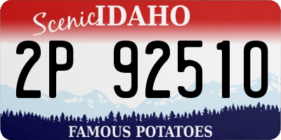ID license plate 2P9251O