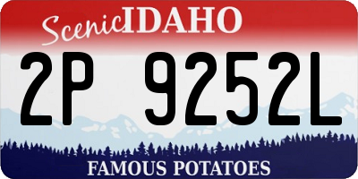 ID license plate 2P9252L