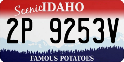 ID license plate 2P9253V