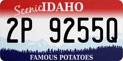 ID license plate 2P9255Q