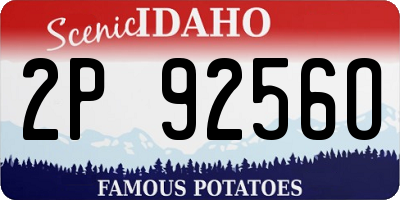 ID license plate 2P9256O