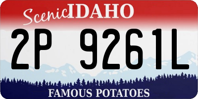 ID license plate 2P9261L