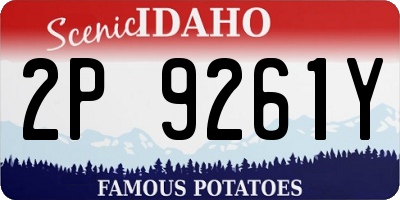 ID license plate 2P9261Y