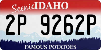ID license plate 2P9262P