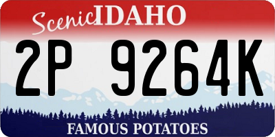 ID license plate 2P9264K
