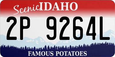ID license plate 2P9264L