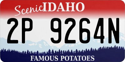 ID license plate 2P9264N