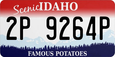 ID license plate 2P9264P