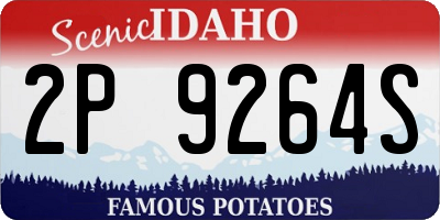 ID license plate 2P9264S