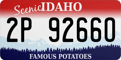 ID license plate 2P9266O
