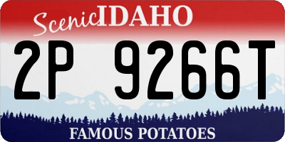 ID license plate 2P9266T