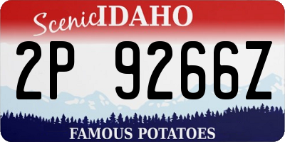 ID license plate 2P9266Z