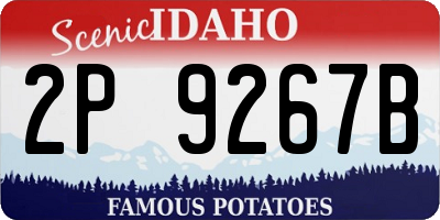 ID license plate 2P9267B
