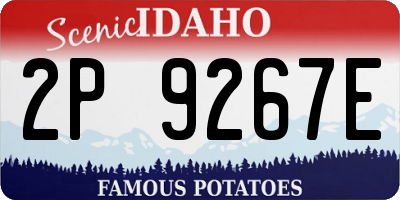 ID license plate 2P9267E