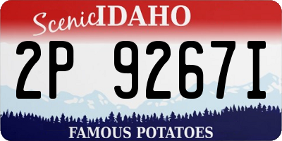 ID license plate 2P9267I