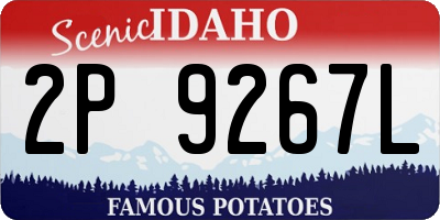 ID license plate 2P9267L