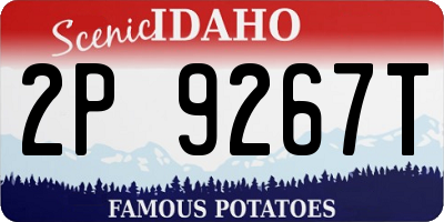 ID license plate 2P9267T