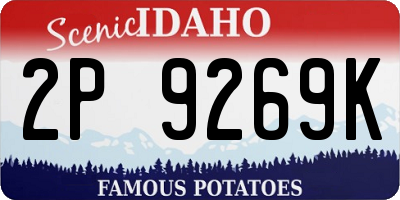 ID license plate 2P9269K