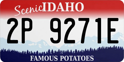 ID license plate 2P9271E