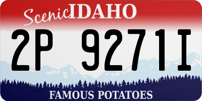 ID license plate 2P9271I