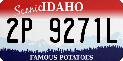 ID license plate 2P9271L