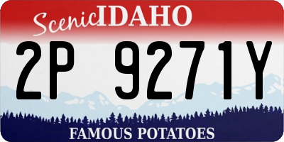 ID license plate 2P9271Y