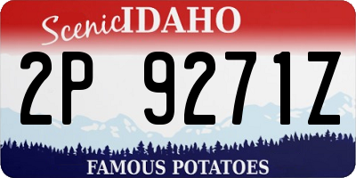 ID license plate 2P9271Z