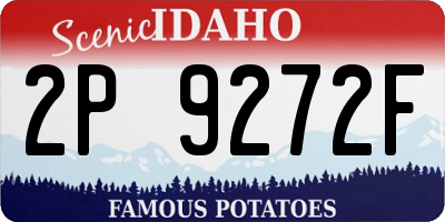 ID license plate 2P9272F