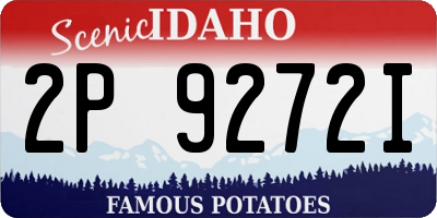 ID license plate 2P9272I