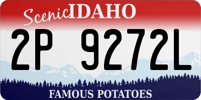 ID license plate 2P9272L