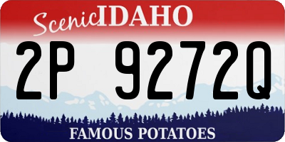 ID license plate 2P9272Q