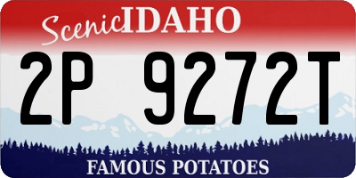 ID license plate 2P9272T