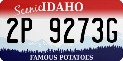 ID license plate 2P9273G