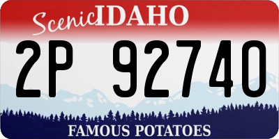 ID license plate 2P9274O