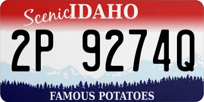 ID license plate 2P9274Q