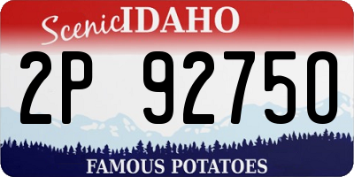 ID license plate 2P9275O