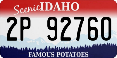 ID license plate 2P9276O
