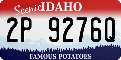 ID license plate 2P9276Q