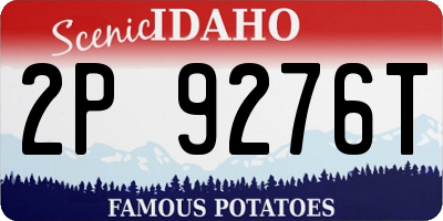 ID license plate 2P9276T