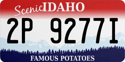 ID license plate 2P9277I