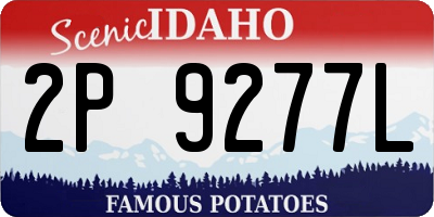ID license plate 2P9277L