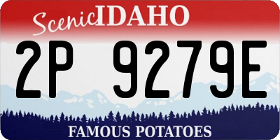 ID license plate 2P9279E