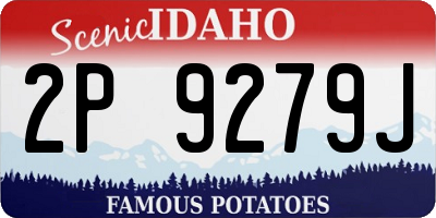 ID license plate 2P9279J