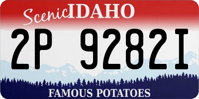 ID license plate 2P9282I