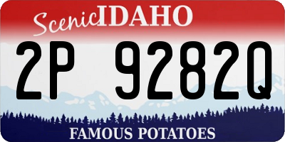 ID license plate 2P9282Q