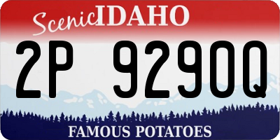 ID license plate 2P9290Q