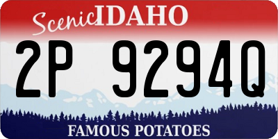 ID license plate 2P9294Q