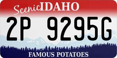 ID license plate 2P9295G