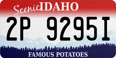 ID license plate 2P9295I