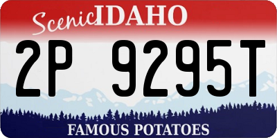 ID license plate 2P9295T